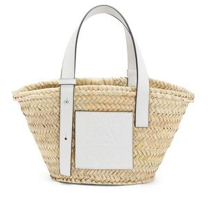 Loewe Smal Basket Bag in White